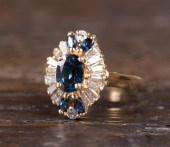 SAPPHIRE AND DIAMOND BALLERINA