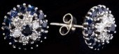 Sapphire and Diamond Earrings