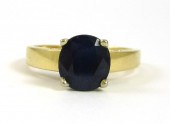SAPPHIRE AND FOURTEEN KARAT GO