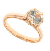 SAPPHIRE, DIAMOND, 20K ROSE GO