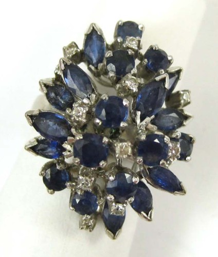 SAPPHIRE DIAMOND AND EIGHTEEN KARAT