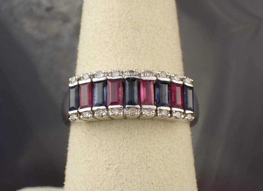 SAPPHIRE, RUBY, DIAMOND AND WHITE
