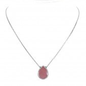 SAPPHIRE SLICE + DIAMOND PENDA