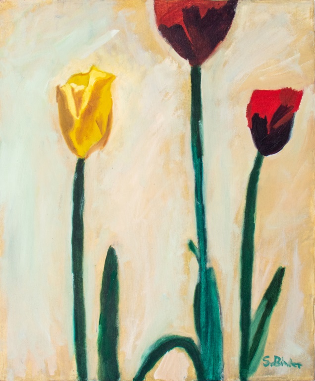 SARAH A BINDER FLORAL STILL LIFE