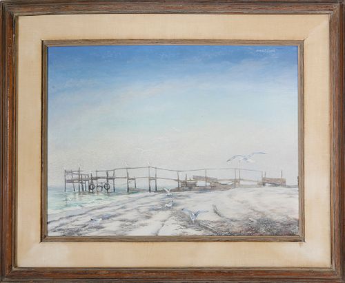 SARAH PERRY CRANE TEMPERA ON BOARD,