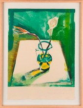 SARAH RILEY 'FLOWERS/VASE" SIG