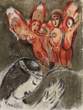 'SARAH & THE ANGELS' LITHOGRAP