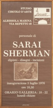 SARAI SHERMAN 1976 ITALIAN EXH