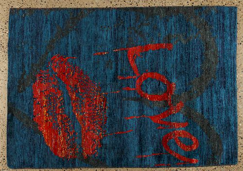 SARI SILK RUGSari Silk rug. 5' x 7'