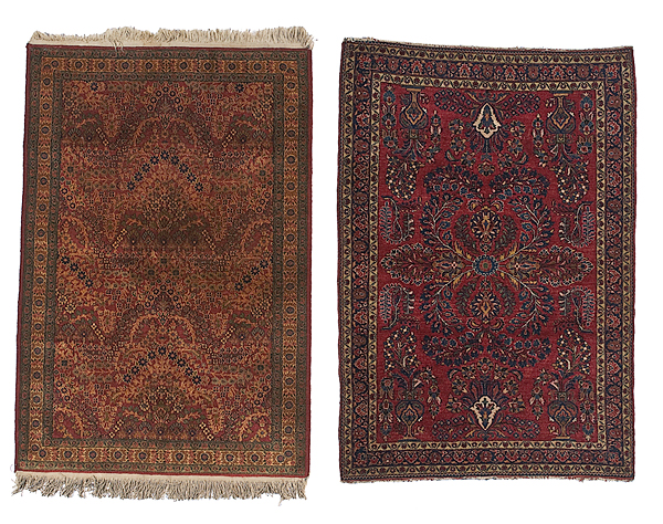 Sarouk Area Rugs Persian 1930-1940s