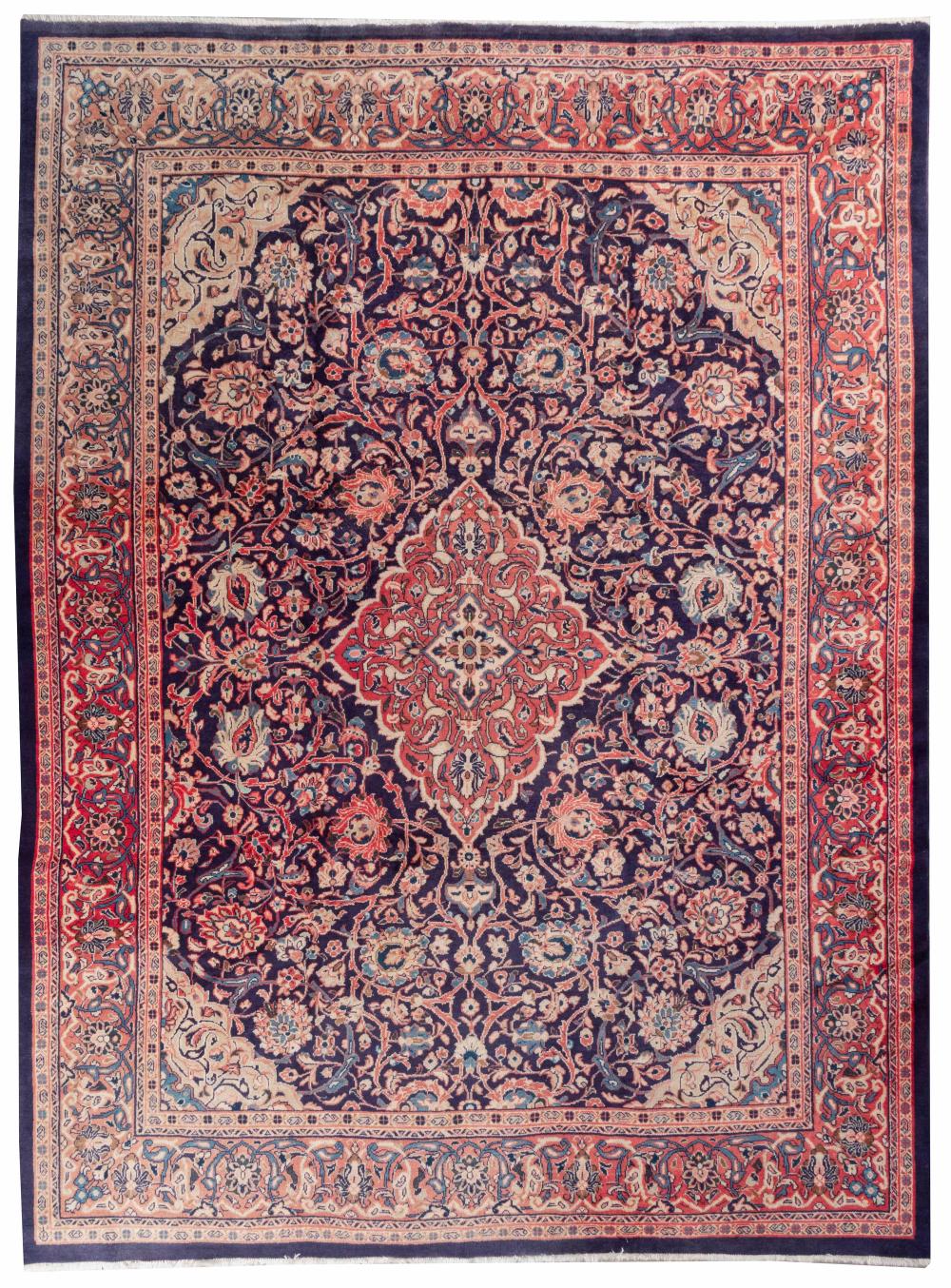 SAROUK MAHAL RUG: 9'4" X 12'9"