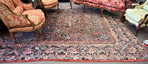 SAROUK ORIENTAL CARPET, 10' 6" X