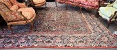 SAROUK ORIENTAL CARPET, 10' 6"