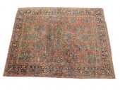 SAROUK ORIENTAL CARPET, 9' X 1