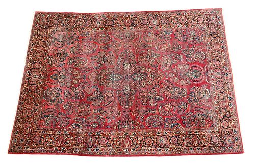 SAROUK ORIENTAL CARPET WEAR 8' 6" X