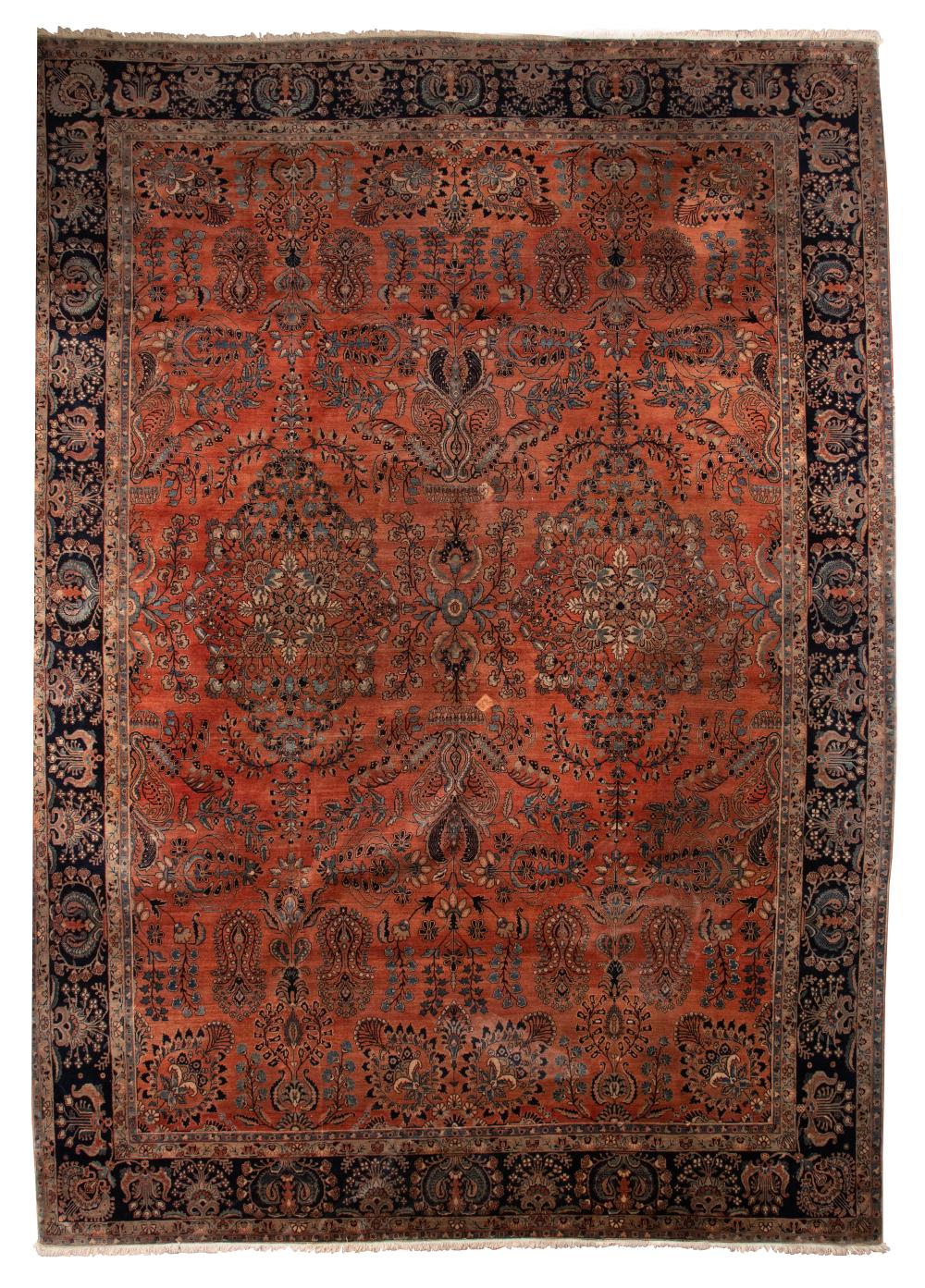 SAROUK RUG: 11’10” X 16’9” CIRCA