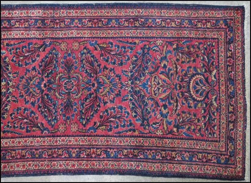 SAROUK RUG. 6'4'' x 3' Condition: