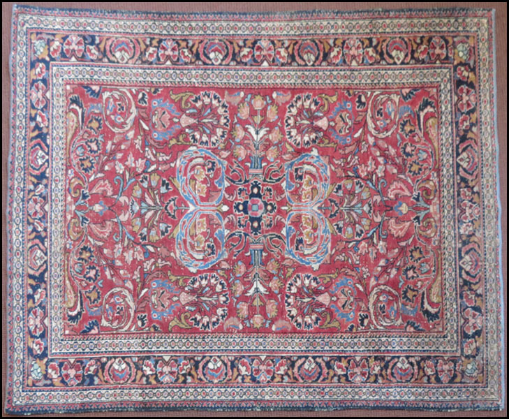 SAROUK RUG. 6'4'' x 5'1''