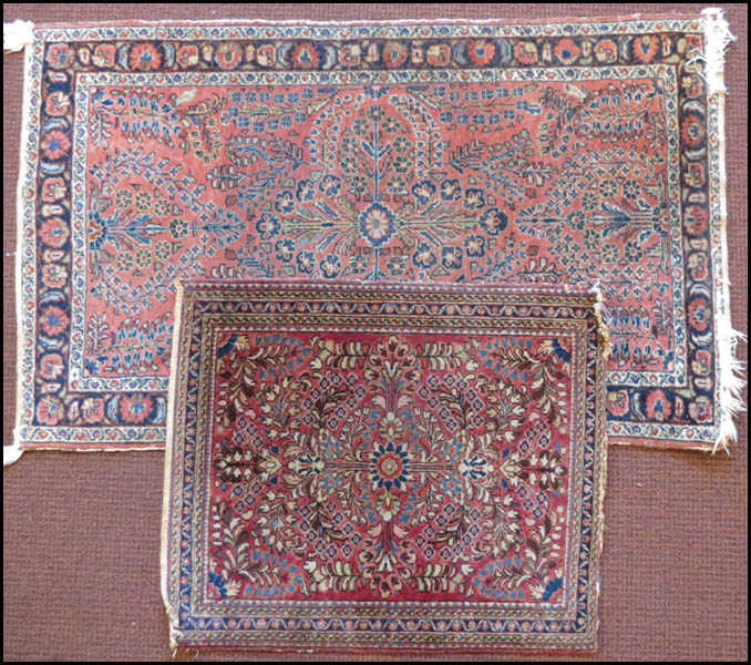 SAROUK RUG. Together with a
