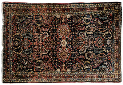 Sarouk rug, typical floral