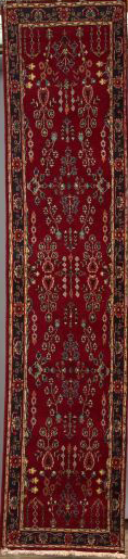 Sarouk Runner,  2' 8" x 11' 8".