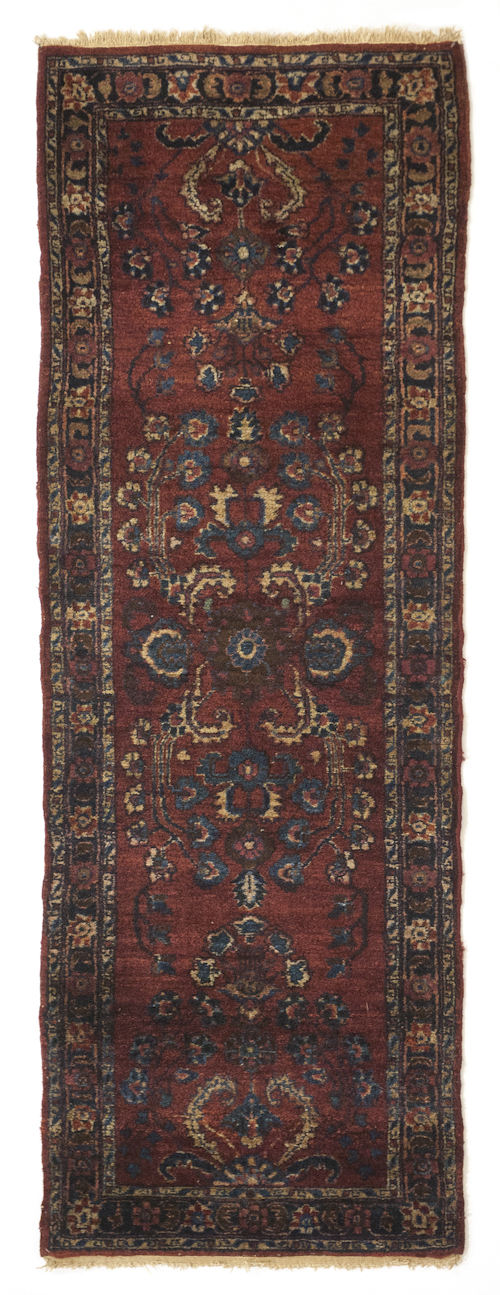 Sarouk runner ca. 1920 6'9" x 2'4".