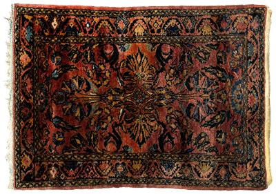 Sarouk style Hamadan rug, brick red