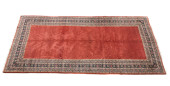 SAROUK WOOL RUG, C1970<br>Hand