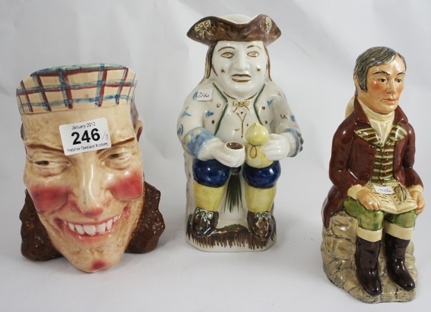 Sarreguemines large Character Jug