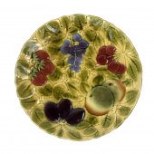 SARREGUEMINES MAJOLICA CHARGER