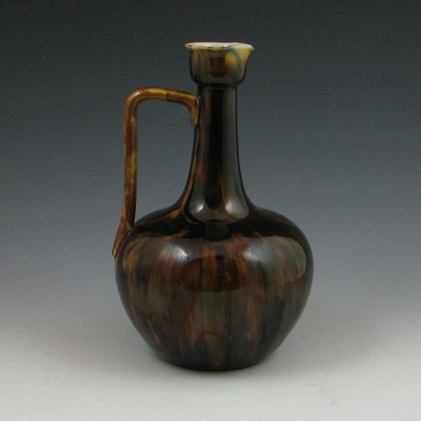 Sarregueminese brown ware ewer.