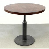 SARREID Round Wood Top Cafe Ta