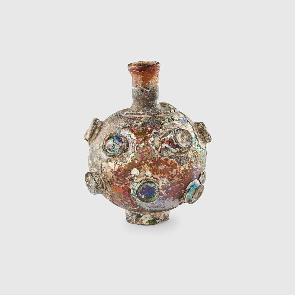 SASANIAN GLASS BOTTLE WESTERN ASIA,