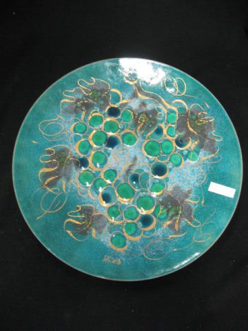 Sascha Brastoff Enameled Charger