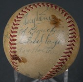 SATCHEL PAIGE SIGNED BASEBALLB