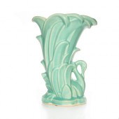SATIN BLUE MCCOY POTTERY SWAN