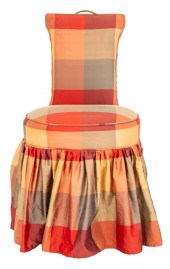 SATIN PLAID SLIPPER DRESSING R