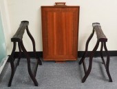 SATINWOOD INLAID MAHOGANY AND