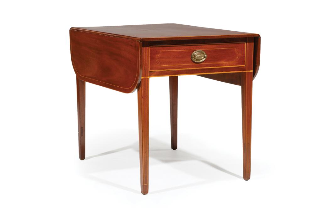 SATINWOOD INLAID MAHOGANY BREAKFAST