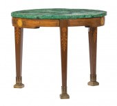 SATINWOOD INLAID MAHOGANY CENT