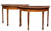 SATINWOOD INLAID MAHOGANY DEMI