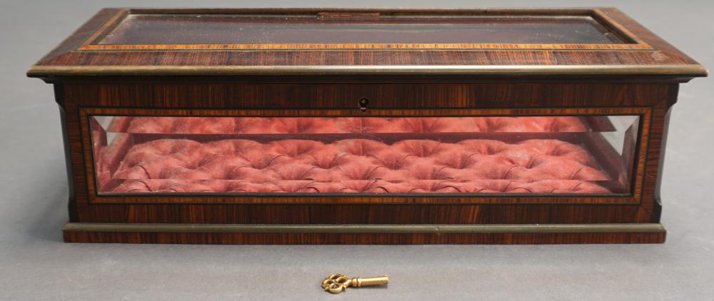 SATINWOOD INLAID ROSEWOOD HINGED