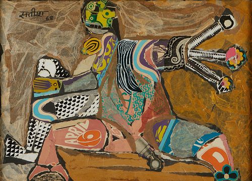 SATISH GUJRAL ORIGINAL COLLAGE