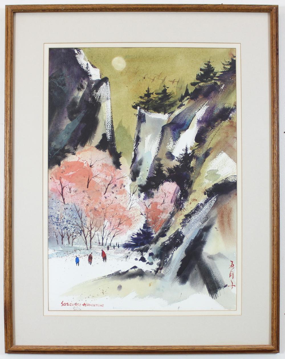 SATSUKO HAMILTON WATERCOLOR ON