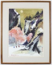 SATSUKO HAMILTON WATERCOLOR ON