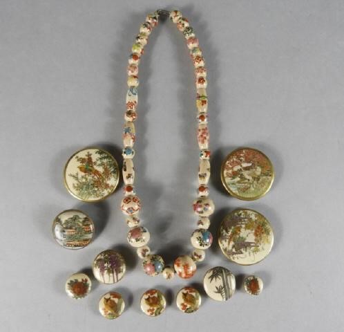 SATSUMA JEWELLERYA group of Satsuma