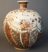 SATSUMA POLYCHROME AND GILT GL
