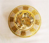 Satsuma round covered box  int
