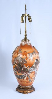 SATSUMA SAMURAI WARRIOR LAMP: