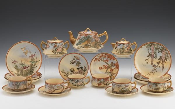 SATSUMA TEA SET  Including